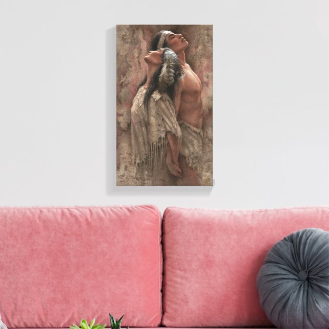 Love couple canvas print (Insitu(LivingRoom))