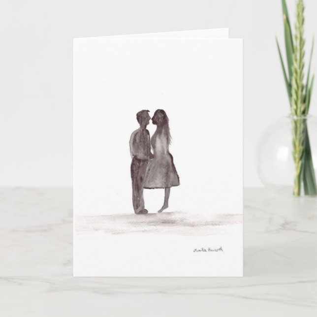 Love couple in love anniversary card (Front)