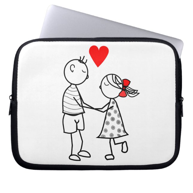 Love Couple Laptop Sleeve (Front)