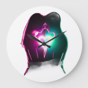 Love Couple Large Clock