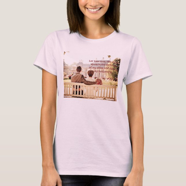 Love couple pale pink colour for Women T-shirt (Front)
