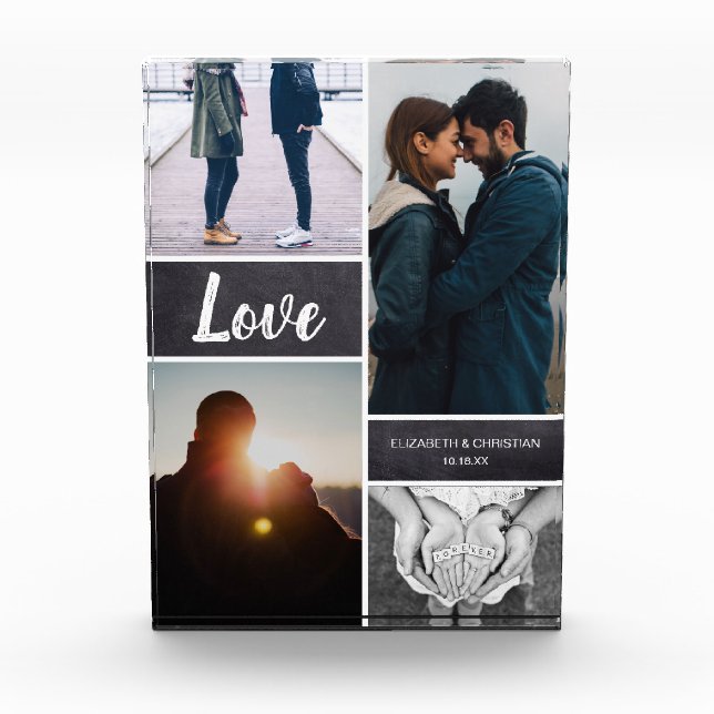 Love couple Photo Collage Block (Front)