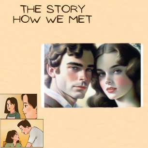 Love Couple Vintage Flashy Poster