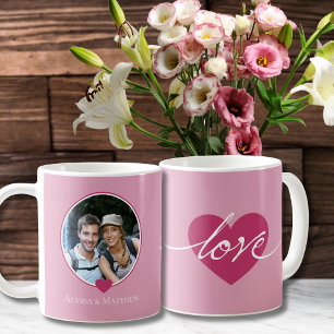 LOVE Couples Photo Mug
