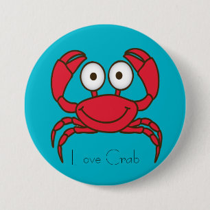 Love Crab Button