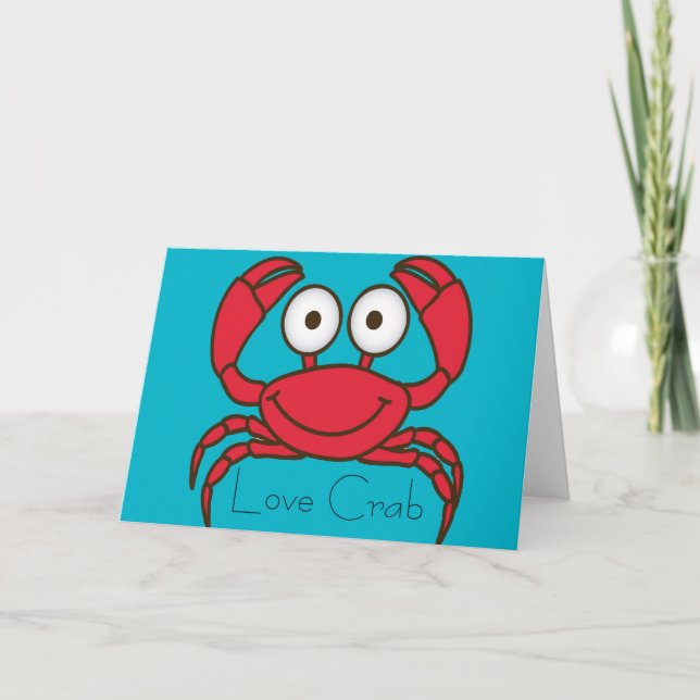 Love Crab Greeting Card (Front)