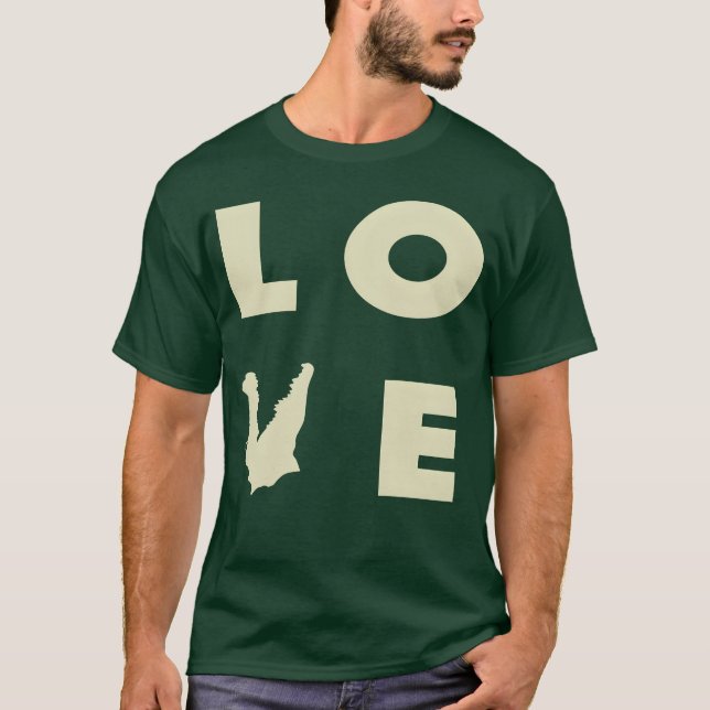 Love Crocodile gift T-Shirt (Front)