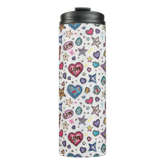Love & Crystals | Crystal Hearts Thermal Tumblers