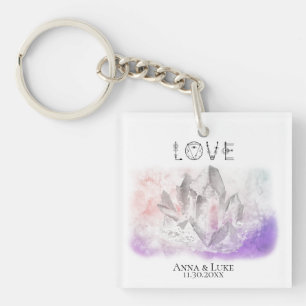 *~* "LOVE"  Crystals Events  SWAG Weddings Key Ring