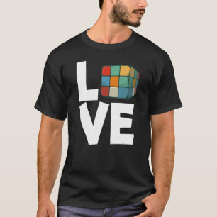 Love Cubing Puzzle Solving Cube Love Cubes Speed C T-Shirt