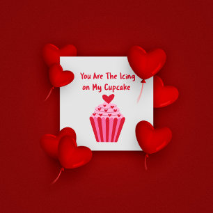Love Cupcake Valentines Day Greeting  Card