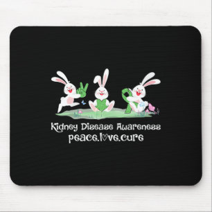 Love Cure Green Ribbon Kidney Disease Awareness Ea Mouse Pad