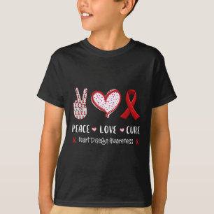 Love Cure Heart Disease Awareness Men Women Kids C T-Shirt