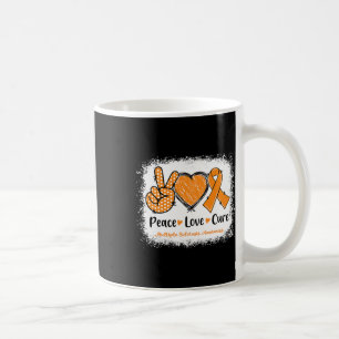 Love Cure Multiple Sclerosis Ms Awareness Orange Coffee Mug