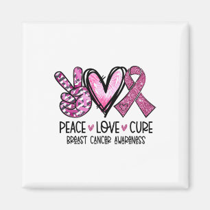 Love Cure Pink Ribbon Cancer Breast Awareness  Magnet