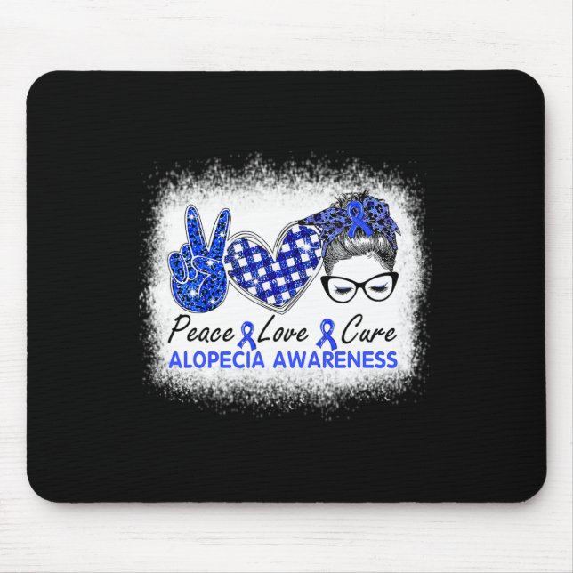 Love Cure Women Alopecia Awareness  Mouse Pad (Front)