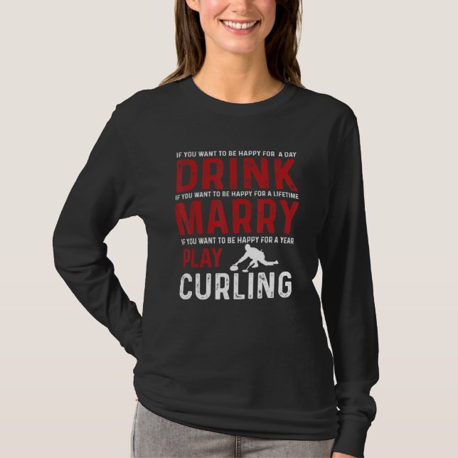 Love Curling Team T-Shirt (Front)