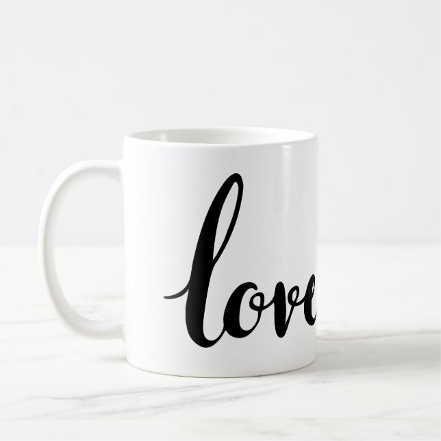 love cursive writing coffee mug (Left)