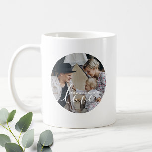 'Love' Custom family photo with custom name Coffee Mug