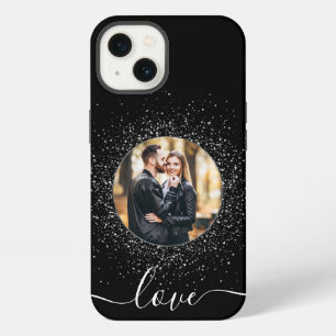 LOVE Custom Photo Black iPhone 13 Case