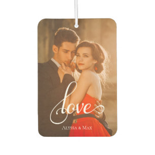 LOVE Custom Photo Portrait Car Car Air Freshener