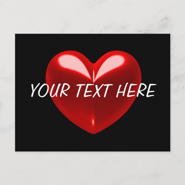LOVE CUSTOMIZABLE POSTCARD (Front)