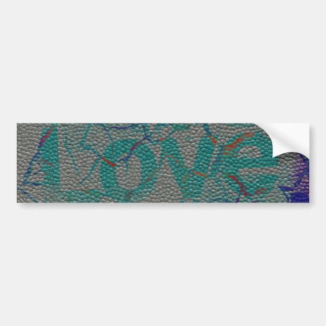 Love Customize Product Bumper Sticker (Front)