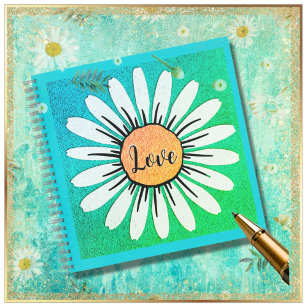 LOVE Cute Daisy Flower   Notebook