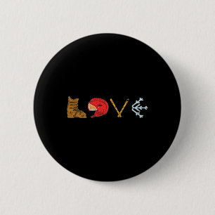 Love Cute Downhill Snow Skiing Winter Sports Alpin 6 Cm Round Badge