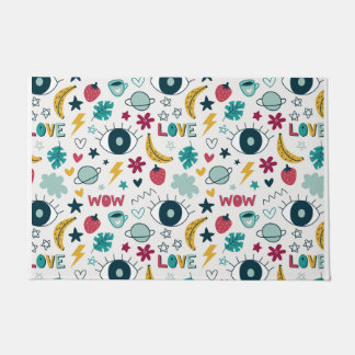 Love cute eye design           doormat