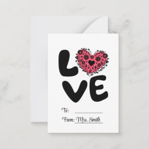 LOVE - Cute KIDS Valentine’s Day Personalised Card