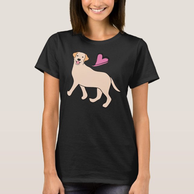 Love Cute Labrador Retriever T-Shirt (Front)