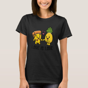 Love Cute Pride Pineapple Pizza T-Shirt