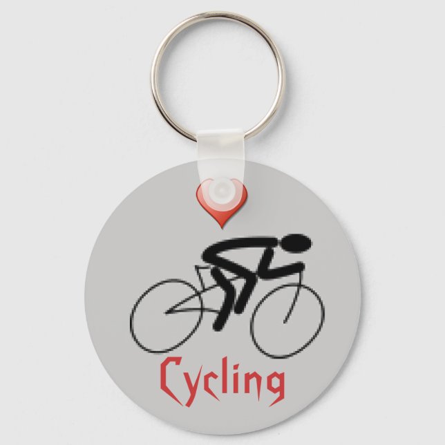 Love Cycling Key Ring (Front)