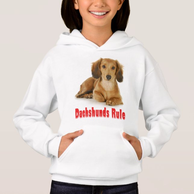 Love Dachshund Puppy Dog Sweatshirt (Front)