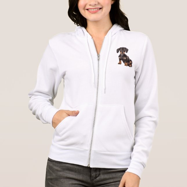 Love Dachshund Puppy Dog Sweatshirt (Front)