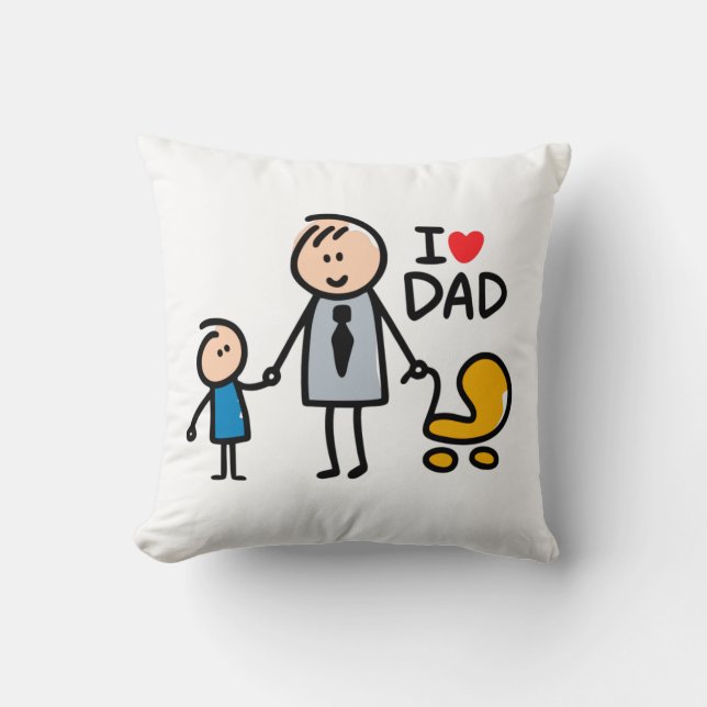 Love Daddy print Cushion (Front)