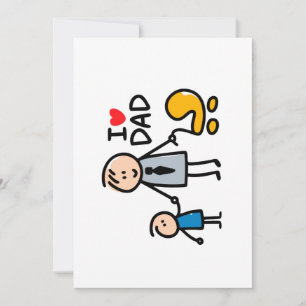 Love Daddy print Holiday Card