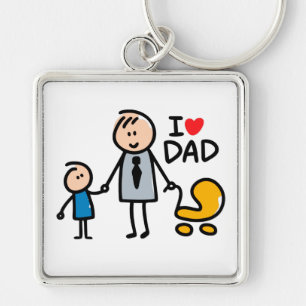 Love Daddy print Key Ring