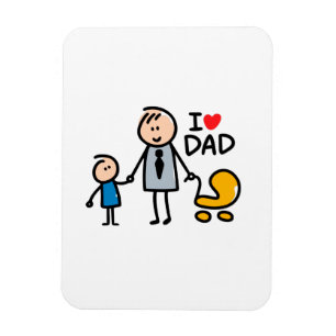 Love Daddy print Magnet