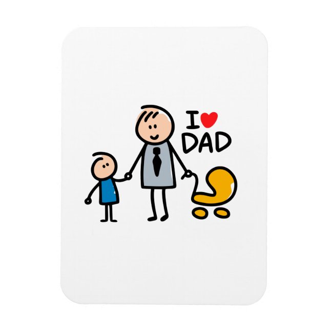Love Daddy print Magnet (Vertical)