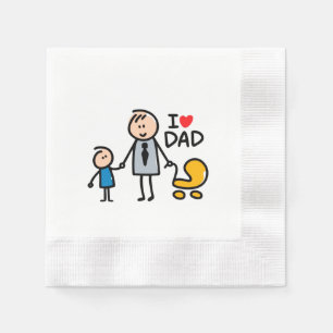 Love Daddy print Napkin