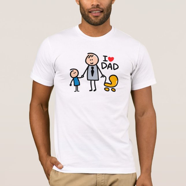 Love Daddy print T-Shirt (Front)