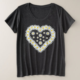 Love Daisy Flowers Plus Size T-Shirt