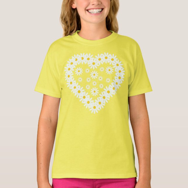 Love Daisy Flowers T-Shirt (Front)