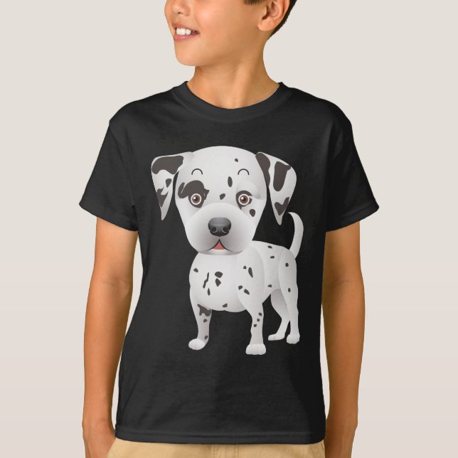Love Dalmatian Puppy Dog Tee shirt (Front)