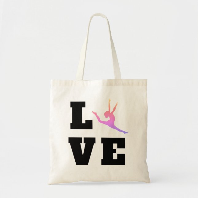 Love Dance | Colourful Dancer Tote Bag (Front)