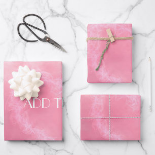 Love day beautiful pink large gift bag wrapping paper sheet