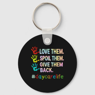 Love Daycare Provider Childcare Funny Teacher Tie  Key Ring