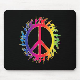 Love Deaf Peace Sign Language Hand Talking Teacher Mouse Pad